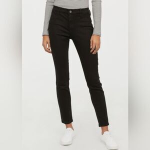 H&M Stretch Skinny Ankle Regular Waist Straight leg Black Jeans Sz 36 NWT